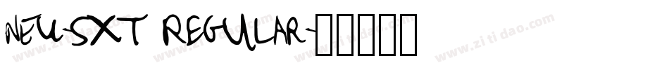 NEU-SXT Regular字体转换